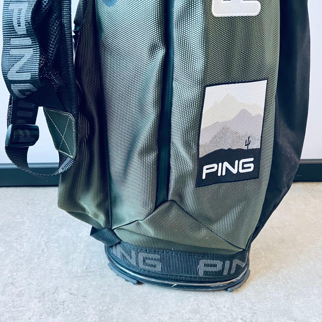 【美品】PING ピン キャディバッグ CB-P201 カーキ