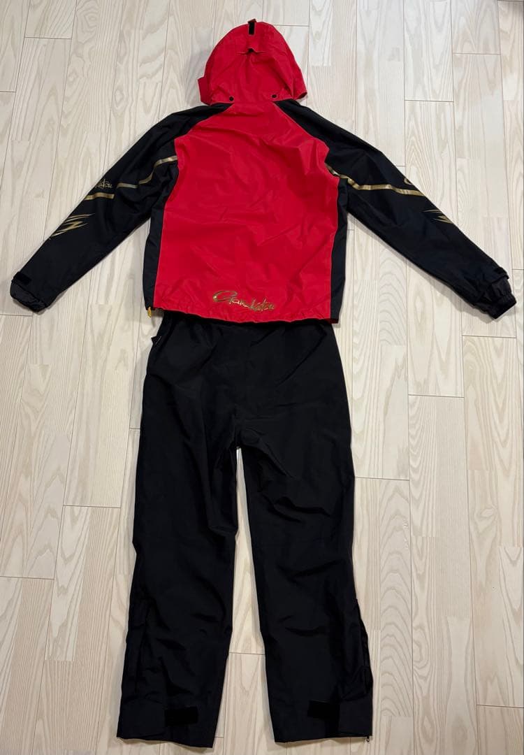 Gamakatsu フィッシングスーツ LLサイズ 赤黒
