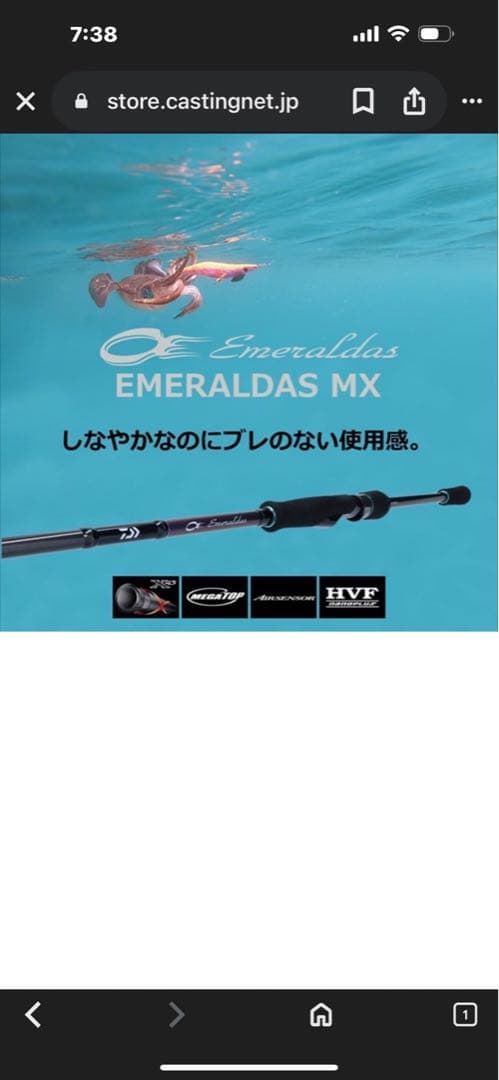 ダイワ　エメラルダスMX83M-N 極美品