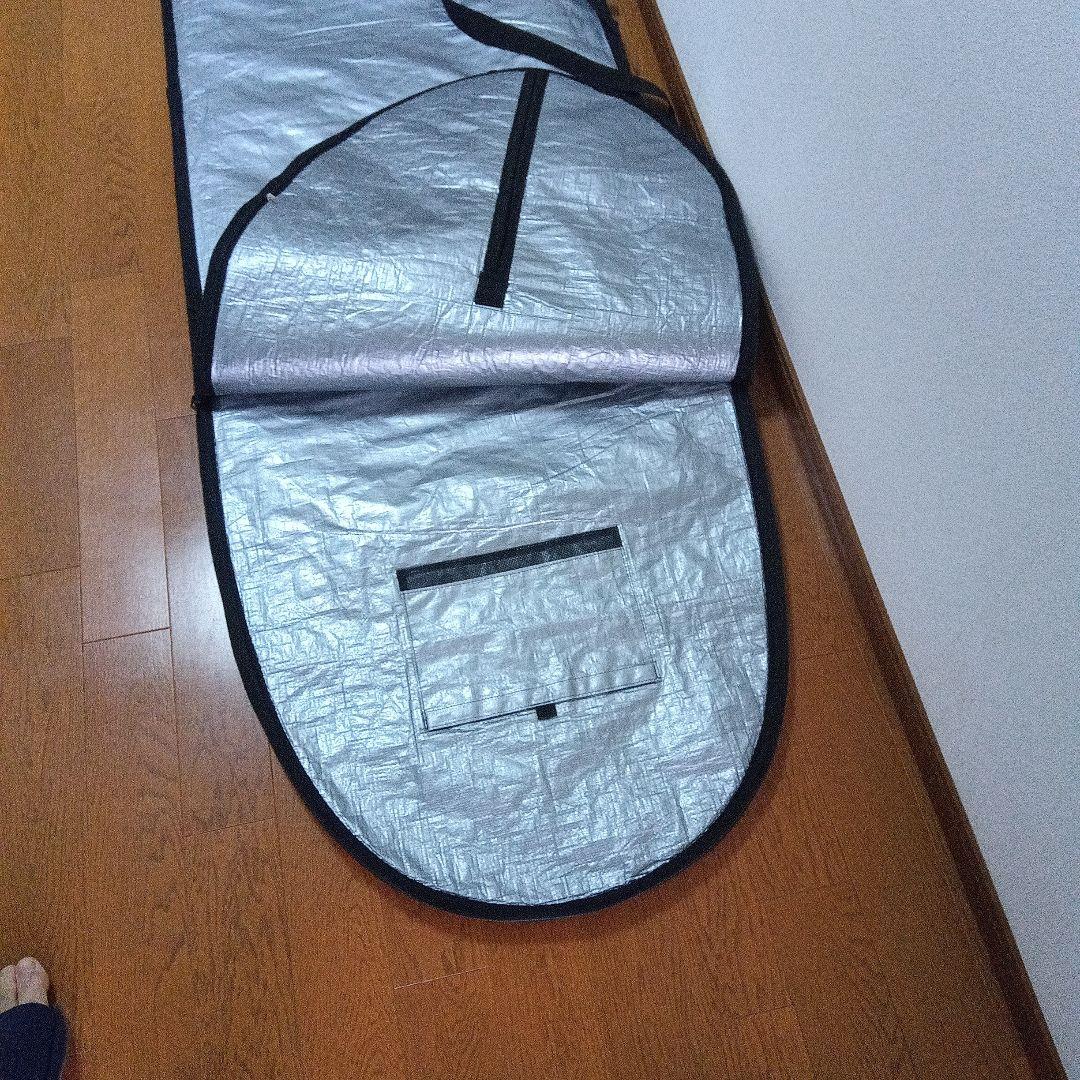 サーフボードケース シルバー ロールアップ式