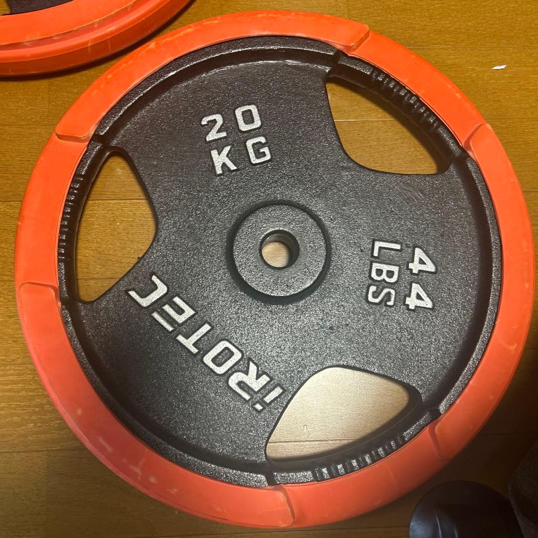 【ラバーリング付】iROTEC 20kg ダンベルプレート②