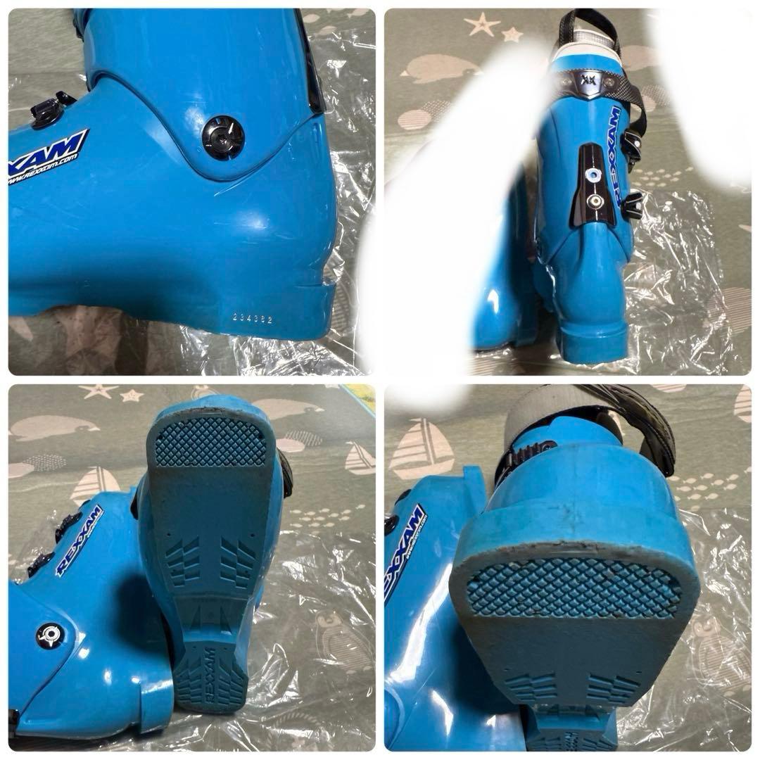 REXXAM DATA100N スキーブーツ 26cm ブルー 収納バッグ付き