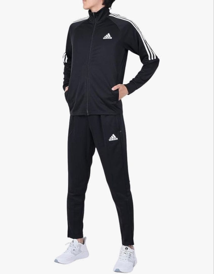 adidas アディダス XXL ジャージ上下 セットアップ トラックスーツ 黒