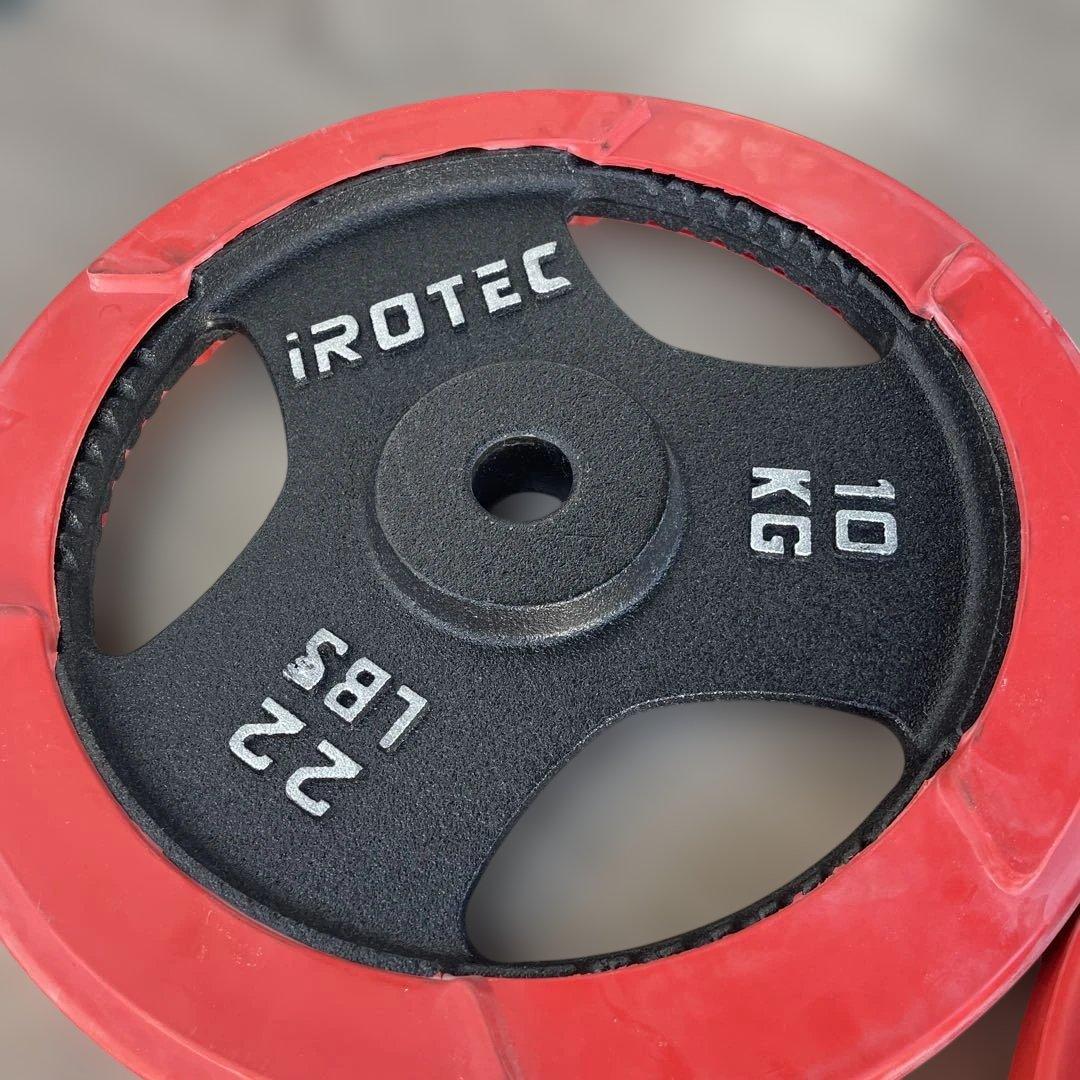 IROTEC アイロテック ダンベルプレート ラバー付き 10kg 2枚セット