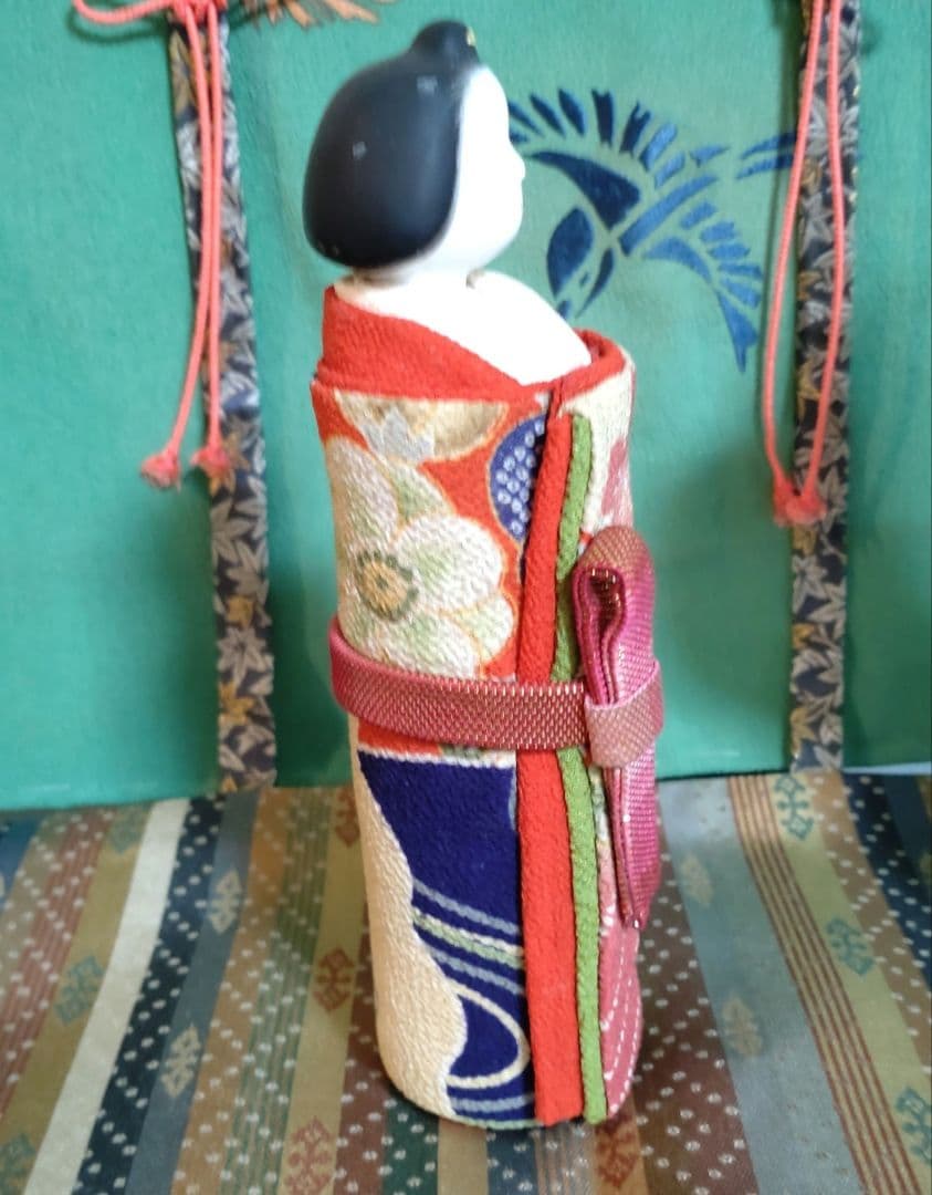 桐塑 雛人形　衣裳　古布