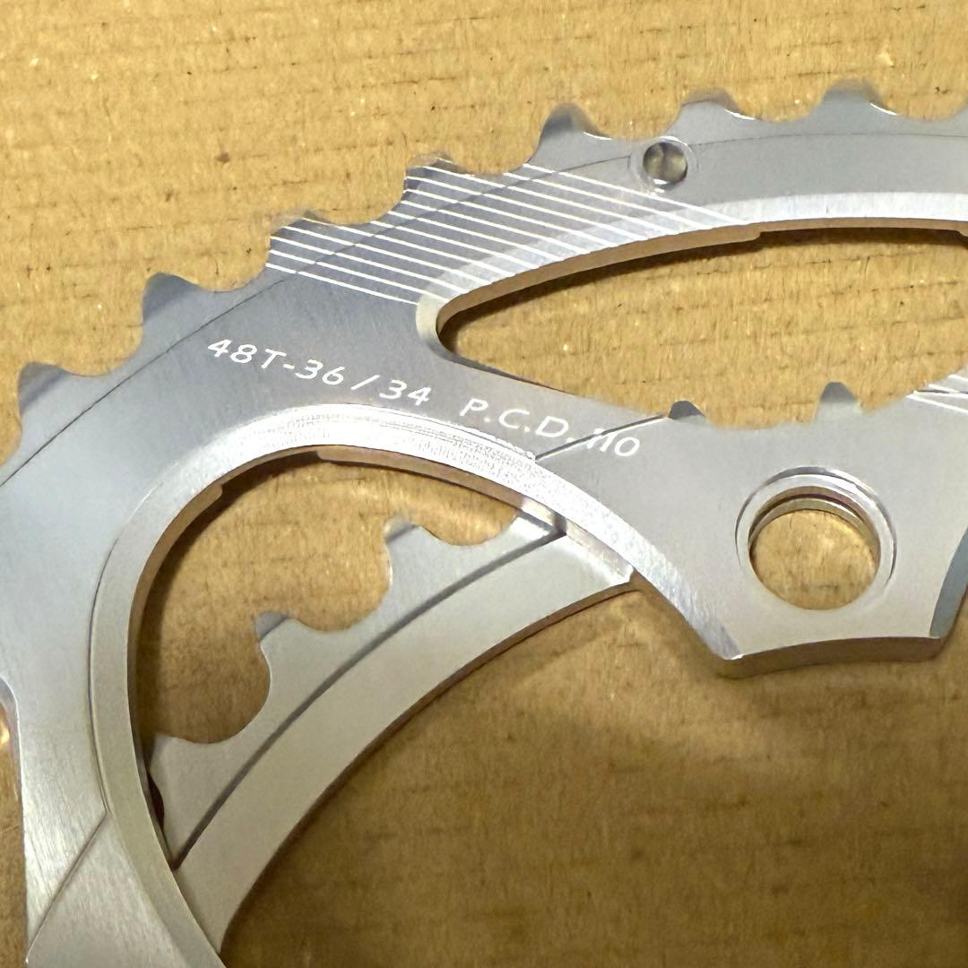 SUGINO EV110Sチェーンリング48T-34T 専用ボルト・工具付き
