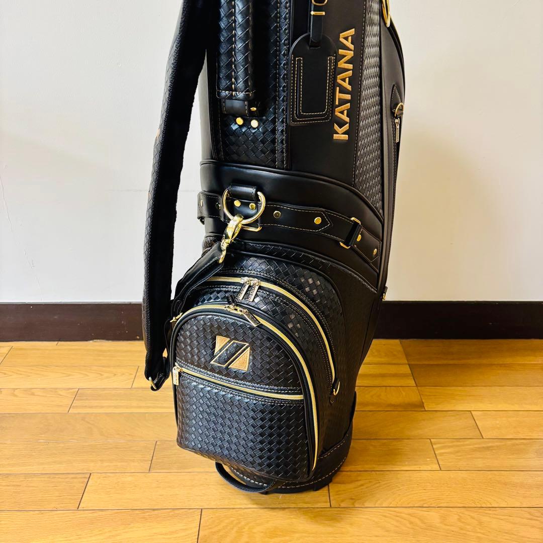 【ほぼ未使用品】KATANA カタナ キャディバッグ レザーVTC-29 送料込