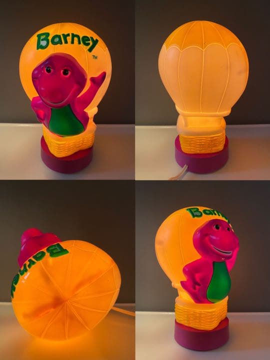 ビンテージ 90s Barney バーニー 卓上 ライト 置物 人形 フィギュア