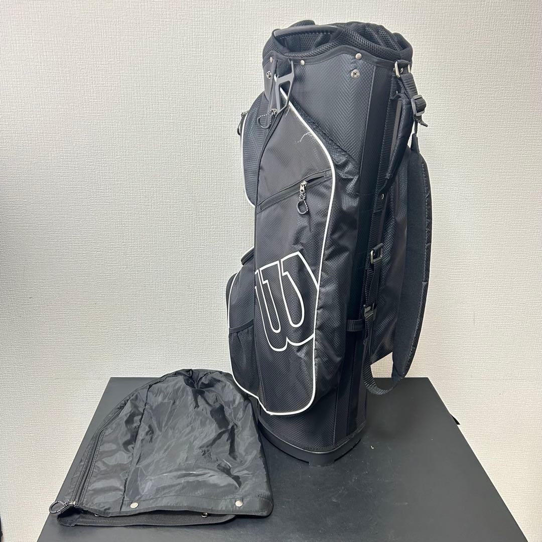 【美品】Wilson ウィルソン 14分割 9.5型 キャディバッグ ブラック