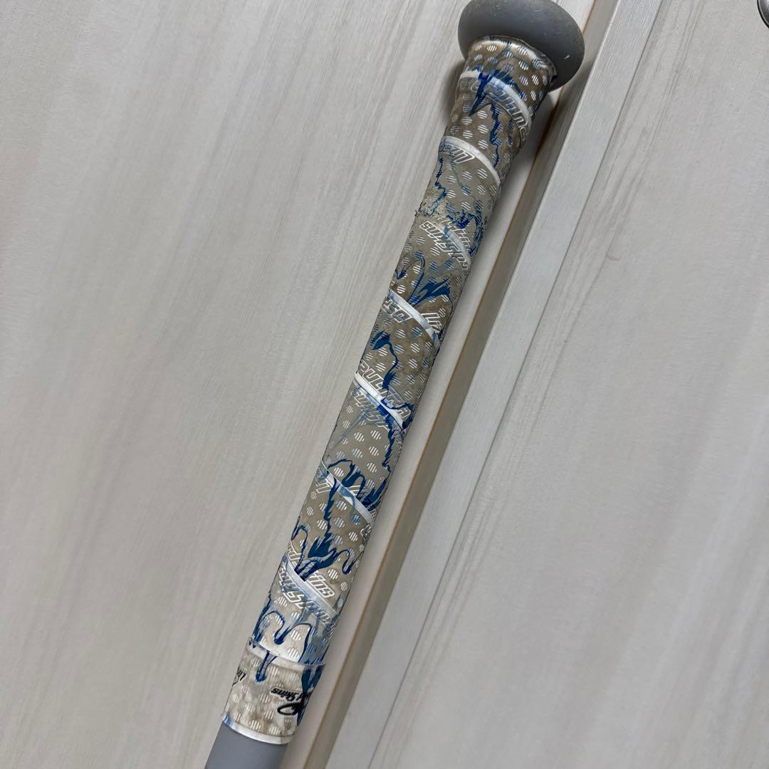 ワニクラッシャー（青ワニ）軟式バット 82cm グレー/ブルー