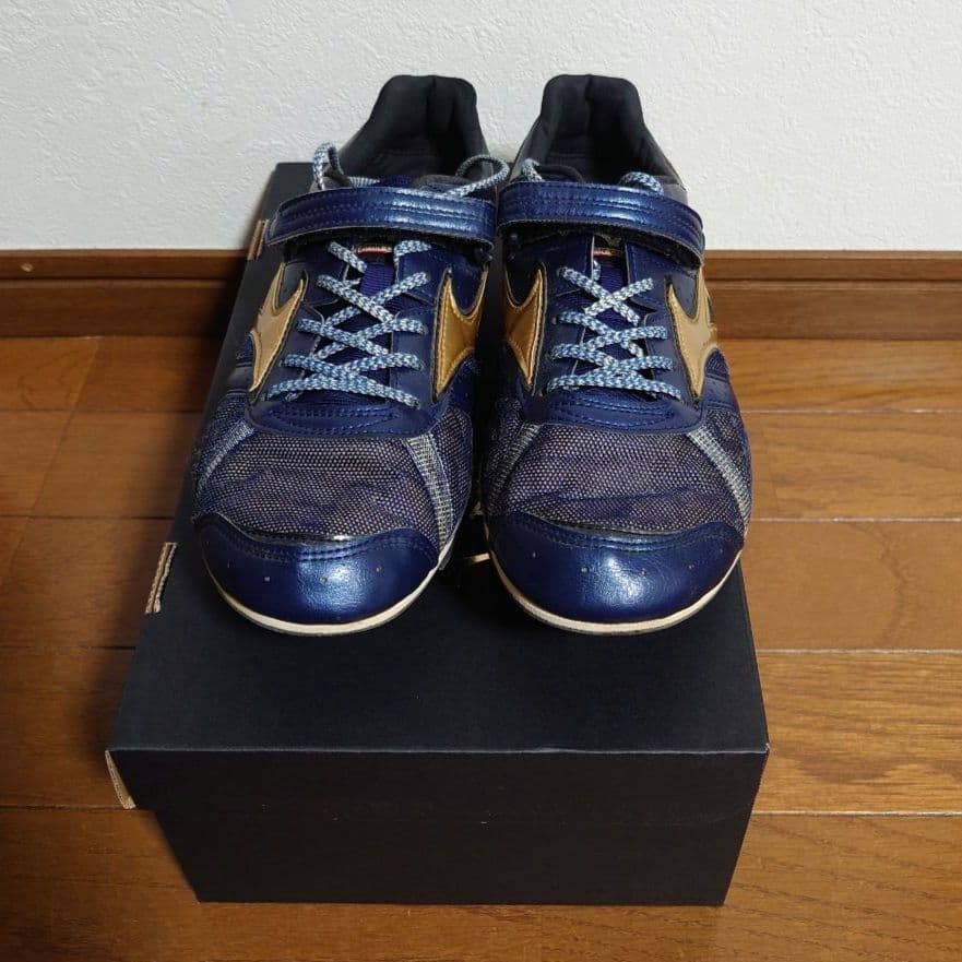 Mizuno フィールドジオ LJ 26.5cm ネイビー/ゴールド