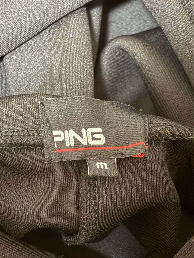 PING ベアダンボールニット プルオーバー パーカー 黒【M】