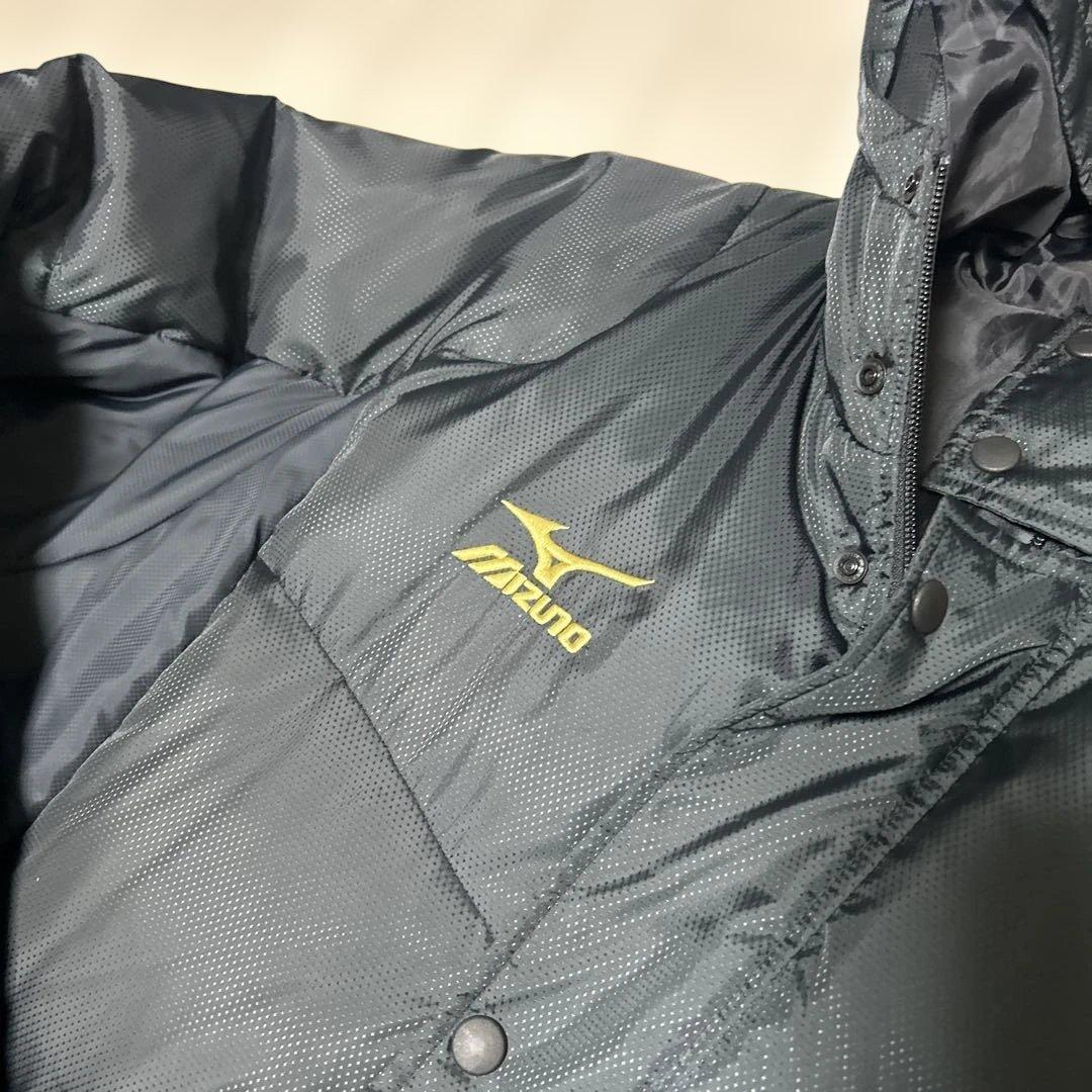 mizuno フード付きダウンコート 黒　ミズノ