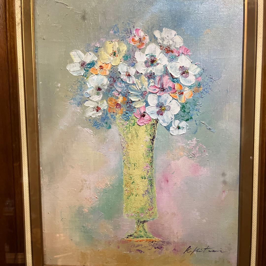 ヴィンテージ花瓶の花
