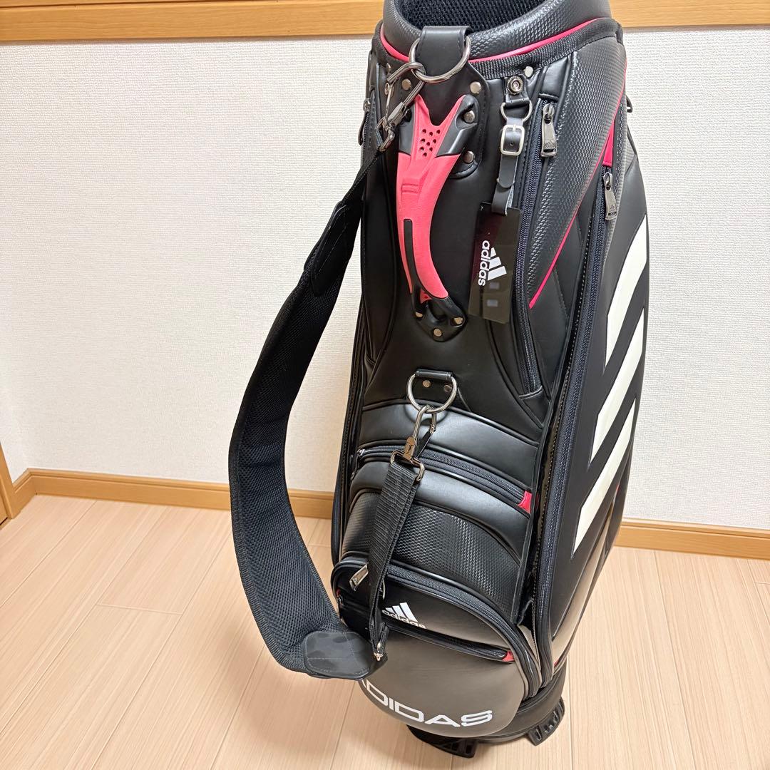 美品 アディダス ゴルフ adidas golf キャディバッグ 9.5型 黒
