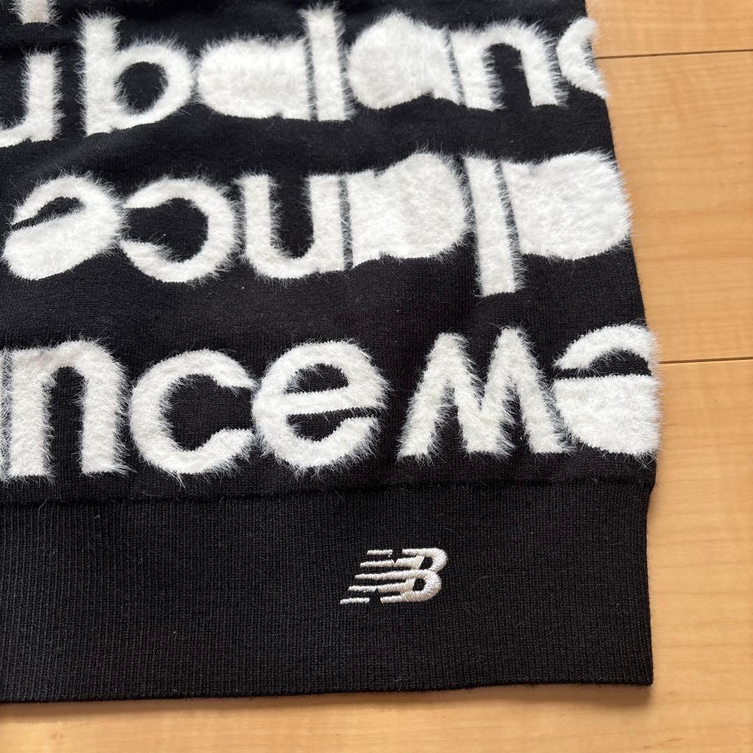 <美品>New Balance golfロゴクルーネックセーター
