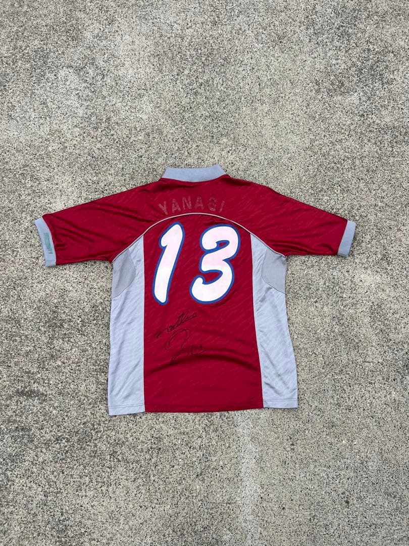 柳沢淳のサイン入りサッカーシャツ　鹿島アントラーズ　激レア