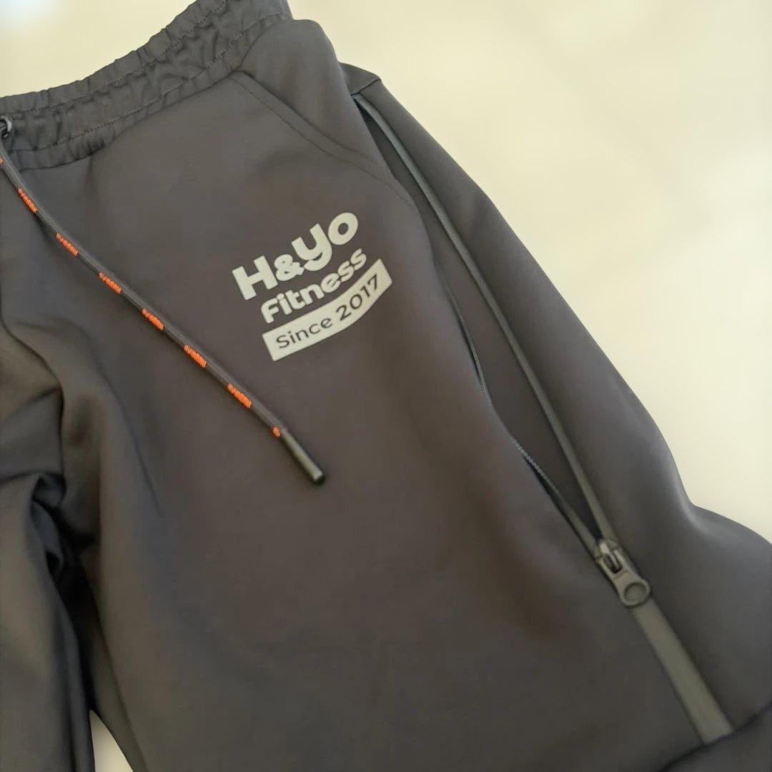 H&YOフィットネス ジャージ上下セット トレーニングウェアセットアップXL