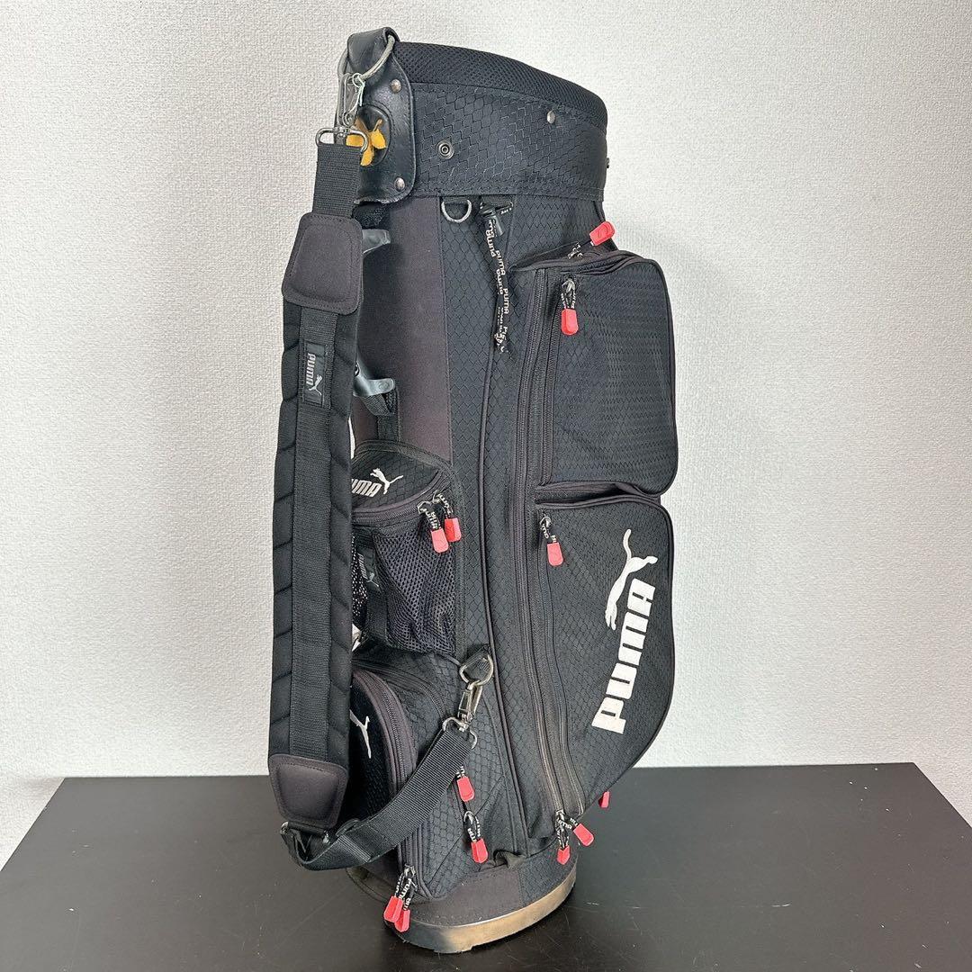 PUMA プーマ ゴルフ キャディバッグ ブラック 9型相当 5分割 フード付