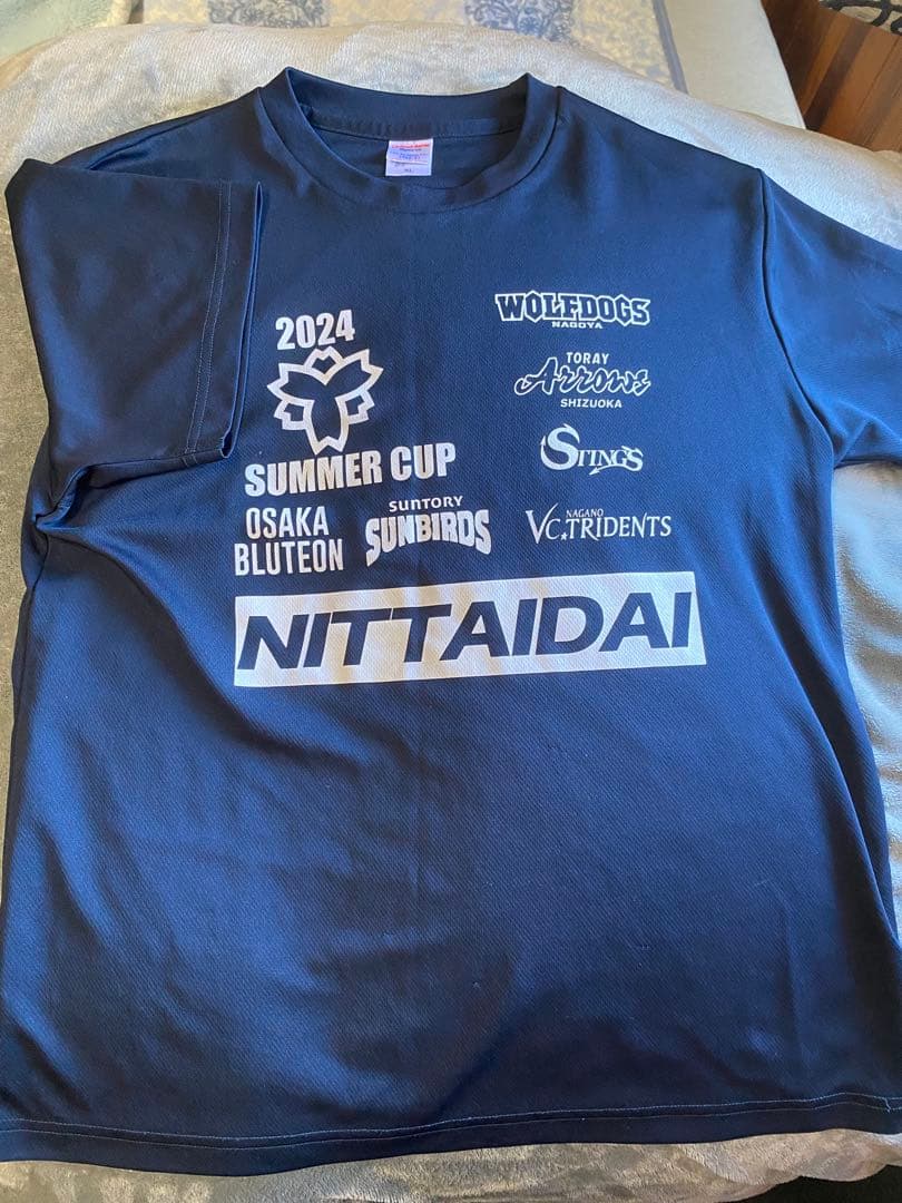日体大　日本体育大学　バレーボール　Tシャツ　日体カップ　XL