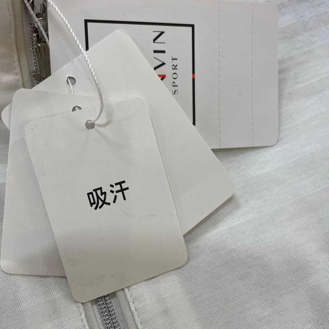 ☆新品☆LANVIN ランバン半袖シャツ さくらんぼ ハーフジップポロシャツ