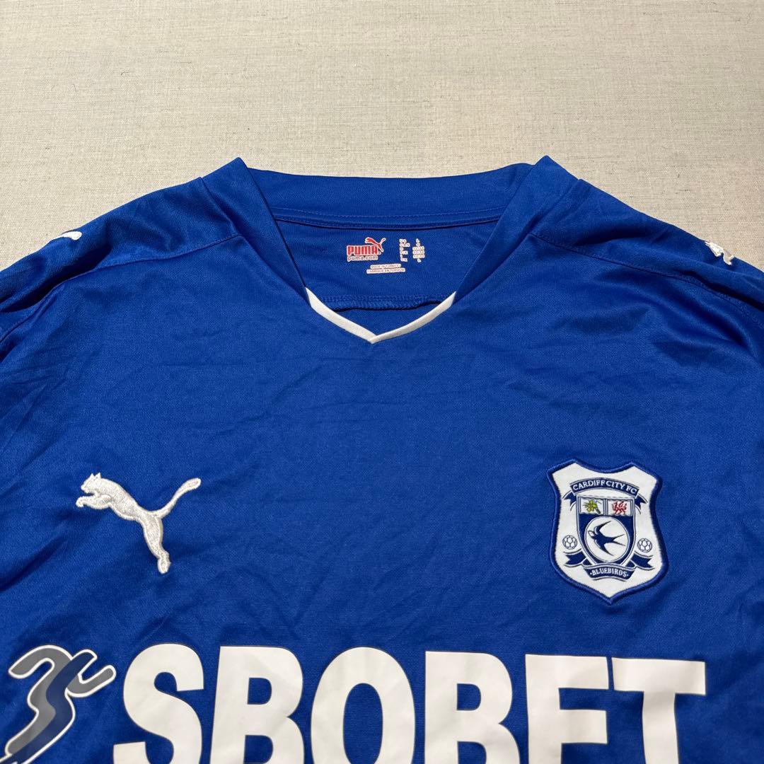 09-10 プーマ カーディフシティFC ホーム サッカー ユニフォーム L