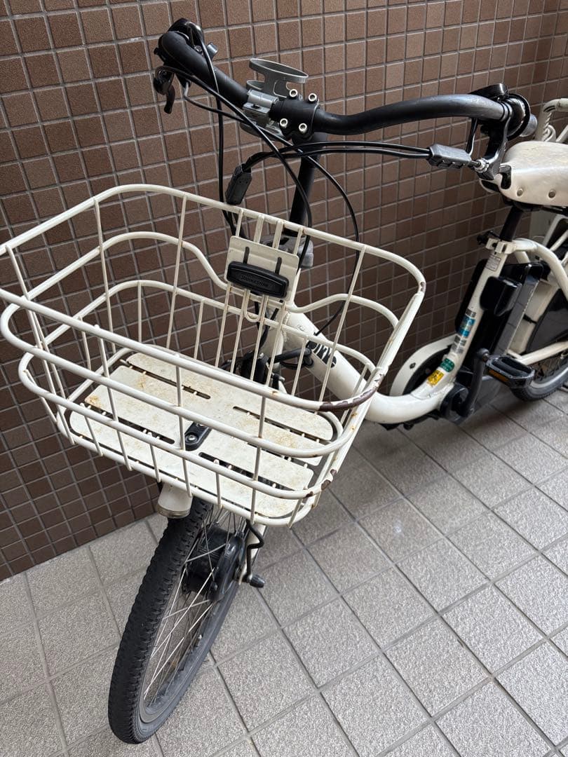 【直接引渡】電動アシスト自転車 チャイルドシート付き ホワイト