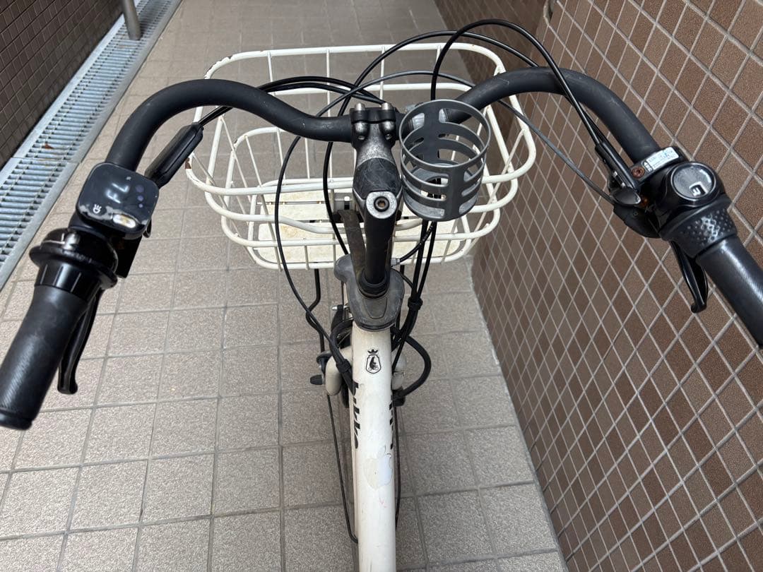【直接引渡】電動アシスト自転車 チャイルドシート付き ホワイト