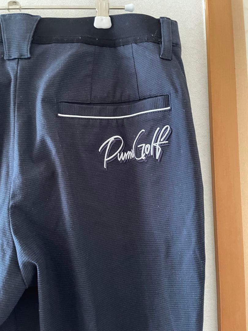 PUMAゴルフ☆パンツ　ネイビー サイズL