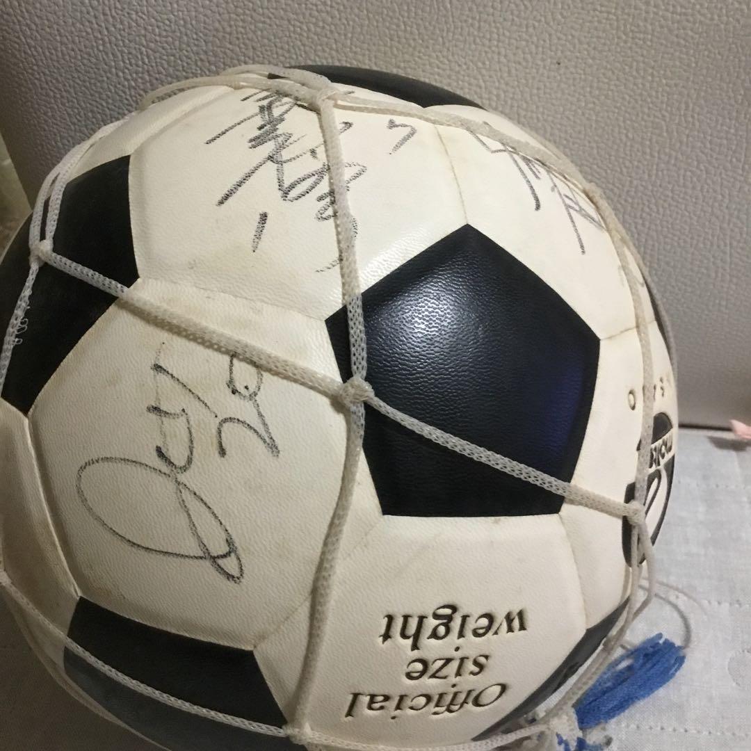 限定品　鹿島アントラーズ　ジーコ　サイン入り　サッカーボール