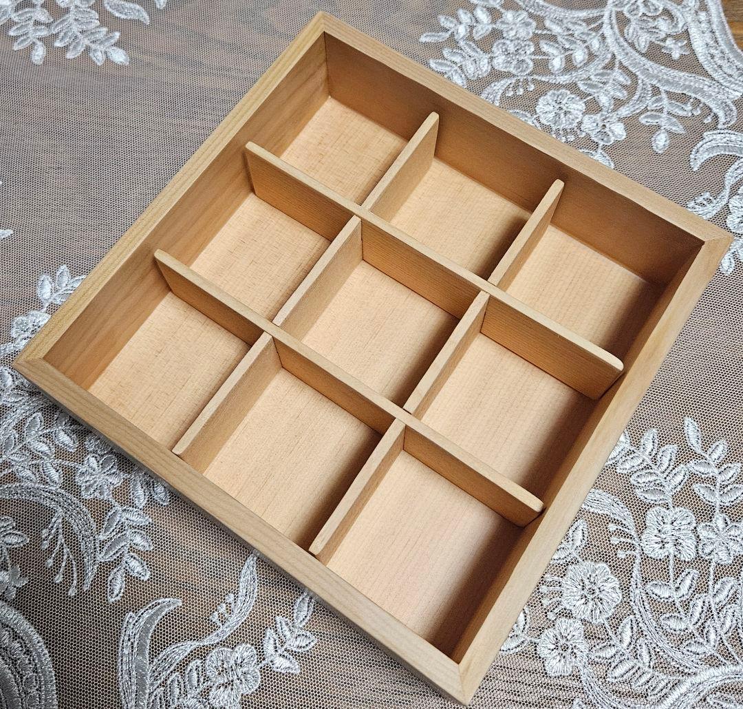木製 三段重箱 新品 ②