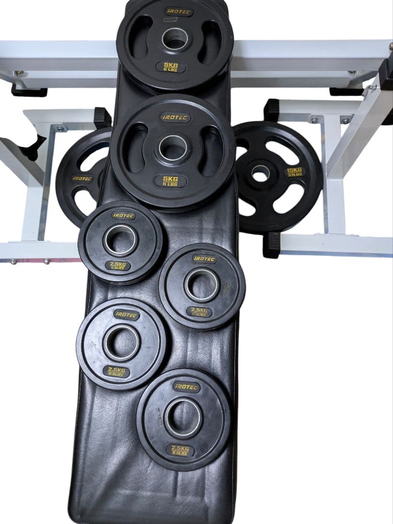 ラバープレート 100kg ベンチプレス セット ホームジム
