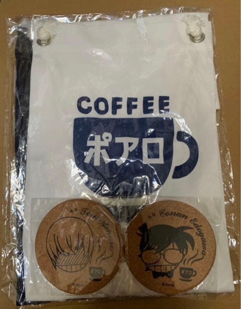 名探偵コナン【サンデー応募者全員サービス】安室透　喫茶ポアロ　エプロン&コースタ