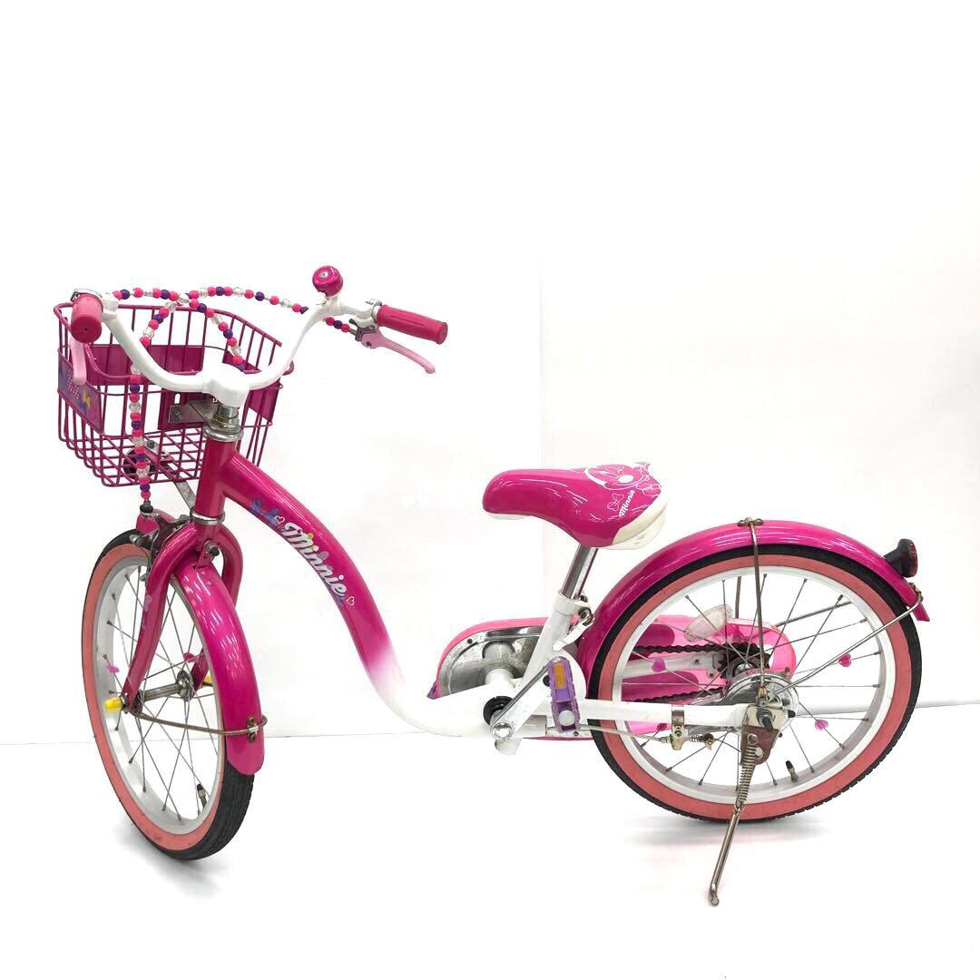 アイデス　幼児用自転車　ミニーマウスポッピンリボン18インチ　NFM002403