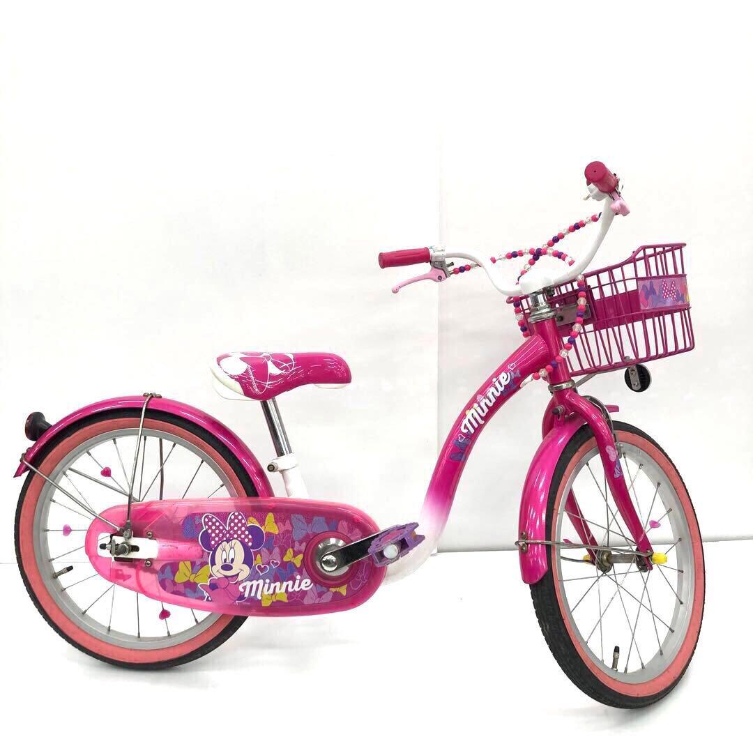 アイデス　幼児用自転車　ミニーマウスポッピンリボン18インチ　NFM002403