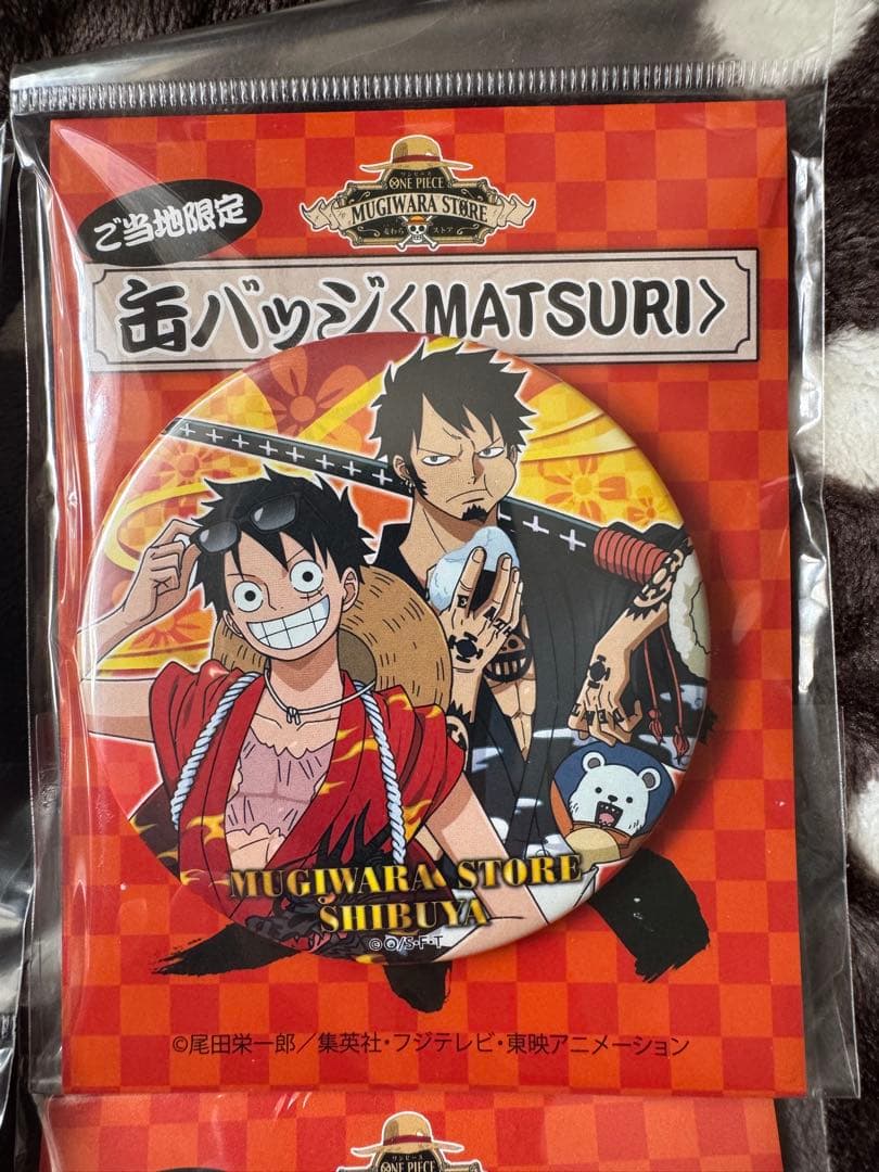ONE PIECE 麦わらストア　MATSURI 缶バッジ