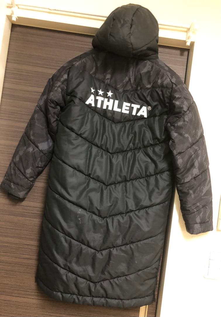 ◉価格相談可◉ATHLETA アレスタベンチコート　カモフラ迷彩柄風スポーツ観戦