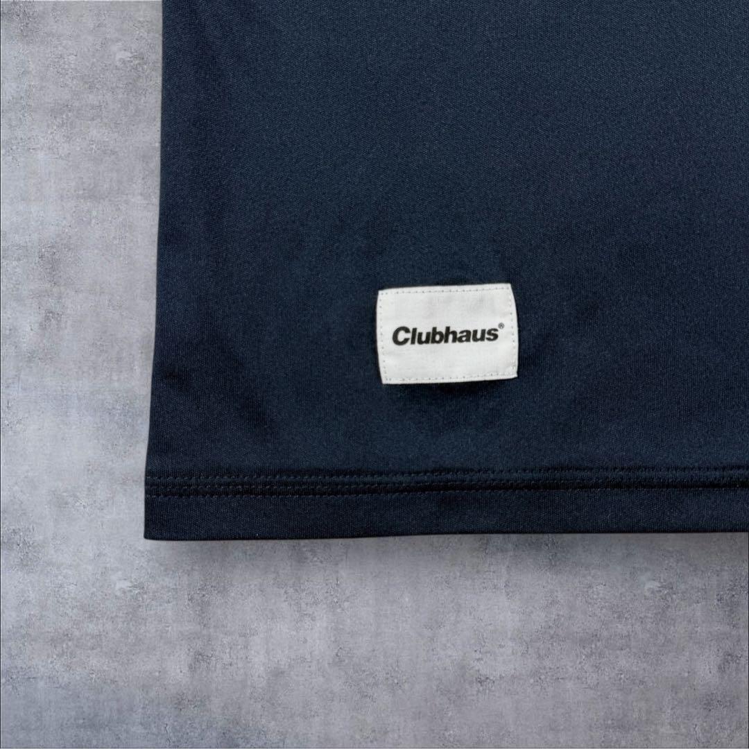 美品 CLUBHAUS クラブハウス ポロシャツ ストレッチ 速乾 ネイビー L