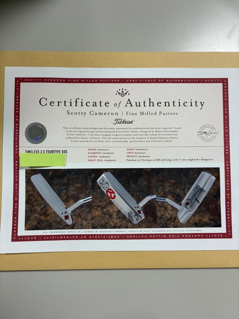 サークルT★TIMELESS 2.5 SCOTTY CAMERON＜証明書付＞