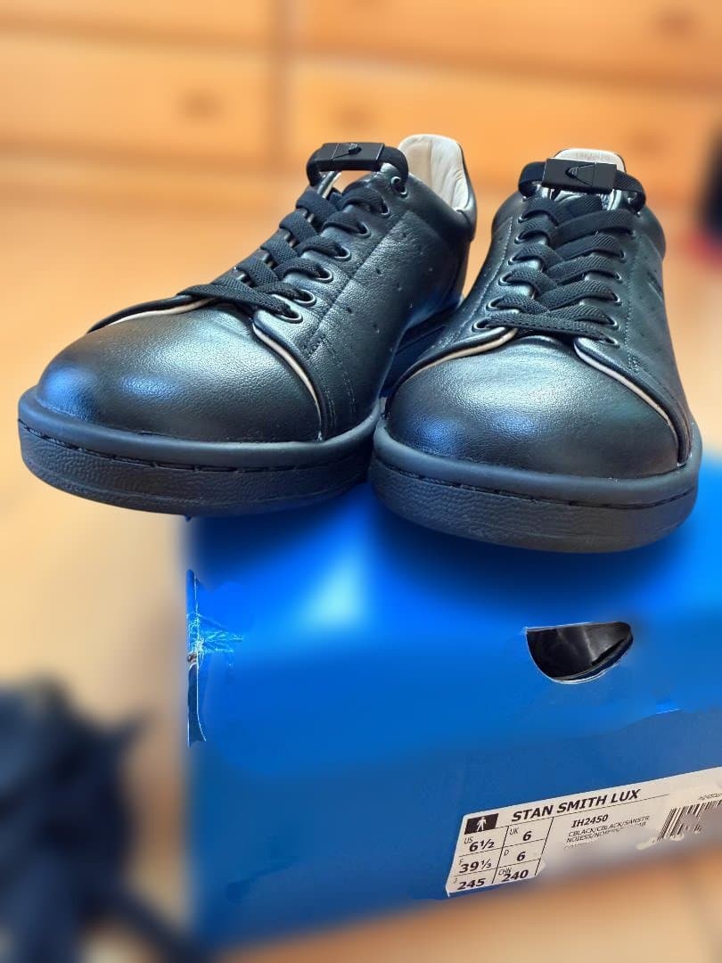 超美品adidas STAN SMITH LUX IH2450 24.5cm 黒