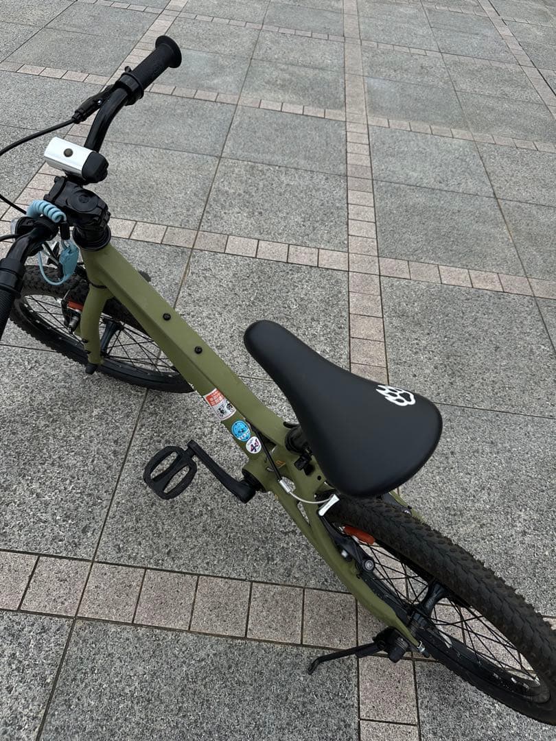 18インチ カーキグリーン 子供用自転車　YAMANEKO BIKE(鍵付)