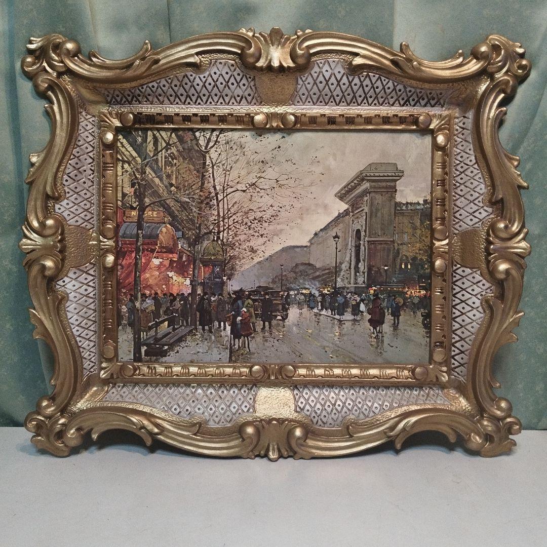 イタリア土産品　絵画風、複製画　　額縁絵画では無く部屋の飾り物感覚　飾り物