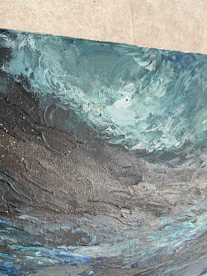 アクリル画テクスチャーアートno.22抽象画キャンバスアートパネル風景画