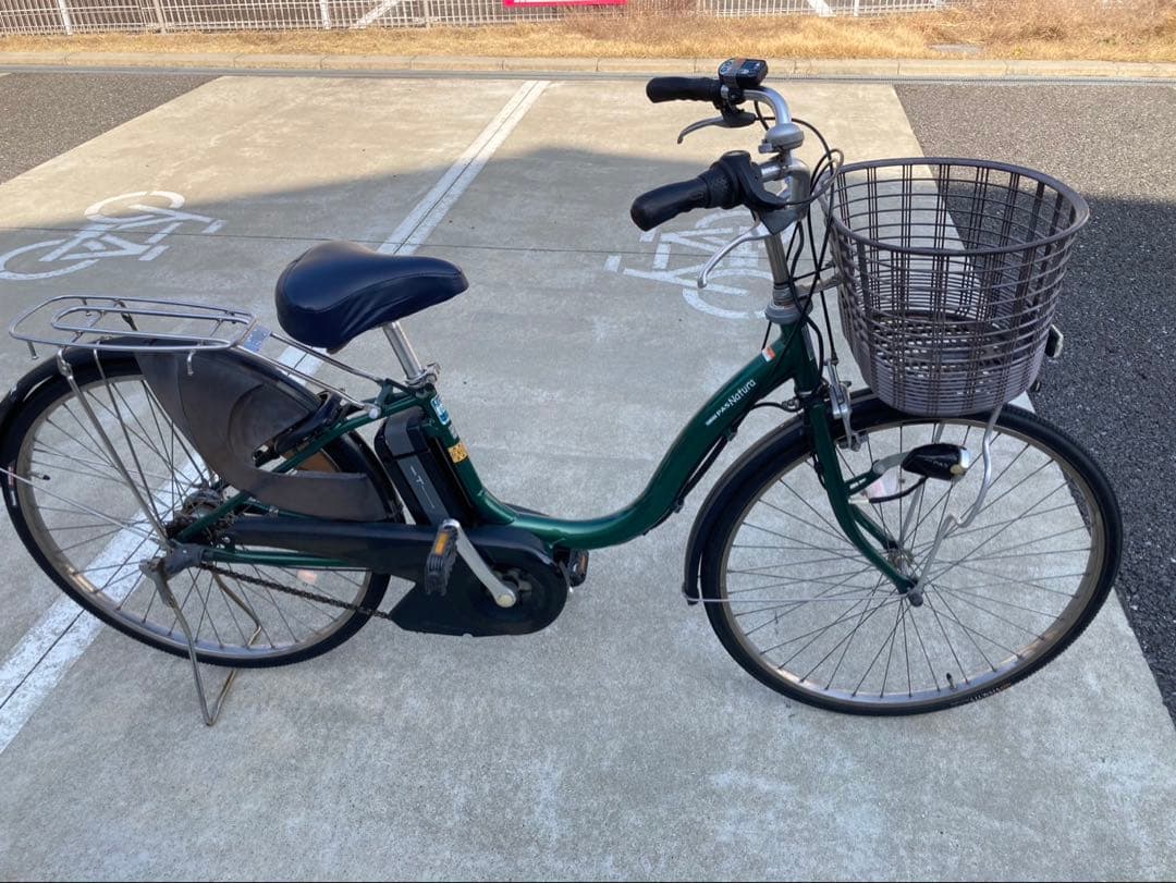 お値下げ可能です引き取り可能です。ヤマハ　ナチュラ　電動アシスト自転車 グリーン