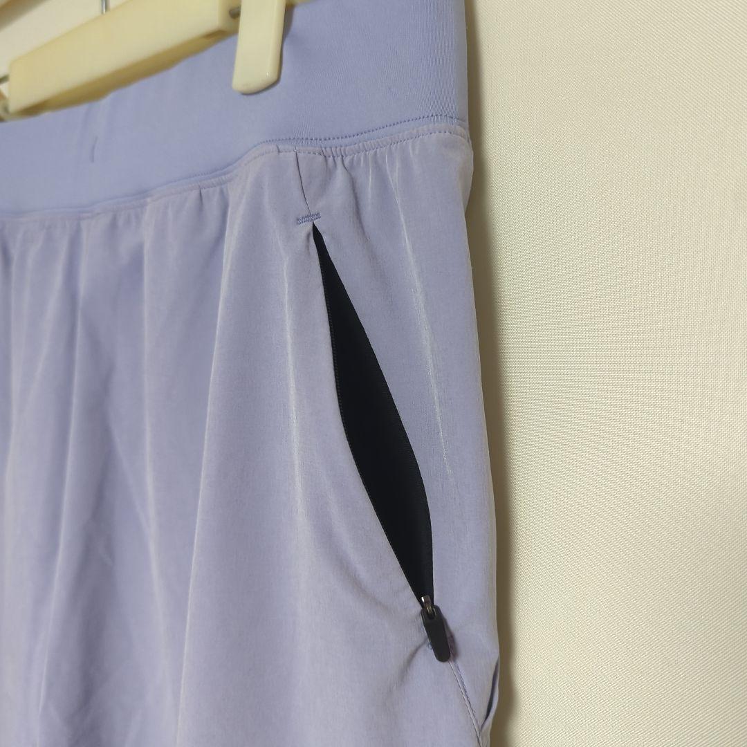 新品 alo yoga ストレッチ ショートパンツ パープル US-M