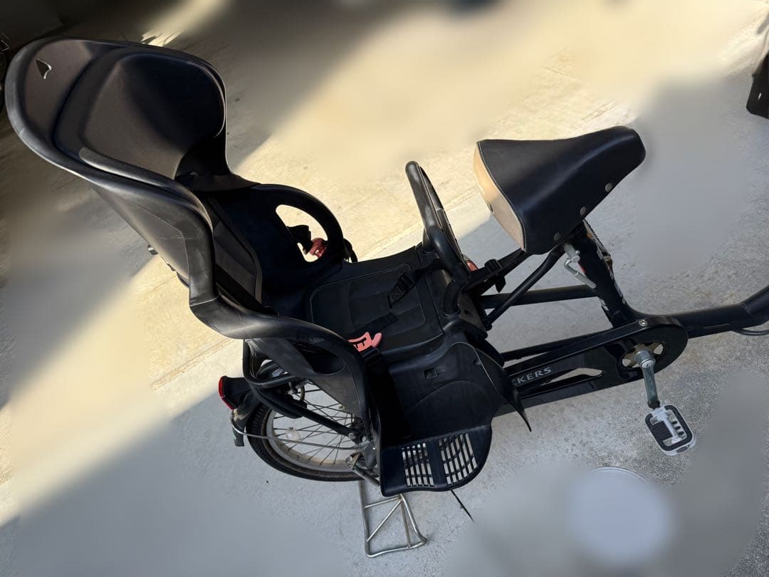 前後チャイルドシート付き非電動自転車