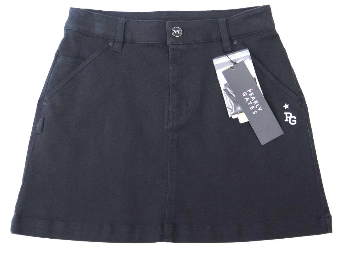 新品● パーリーゲイツ ●パワフルコットンストレッチ スカート　濃紺/L