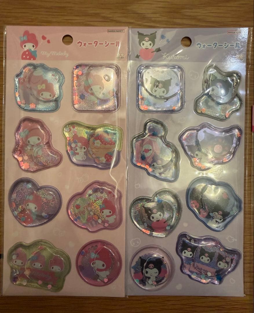サンリオ　クロミ　マイメロ　ウォーターシール　カラフルキャンディーチャーム