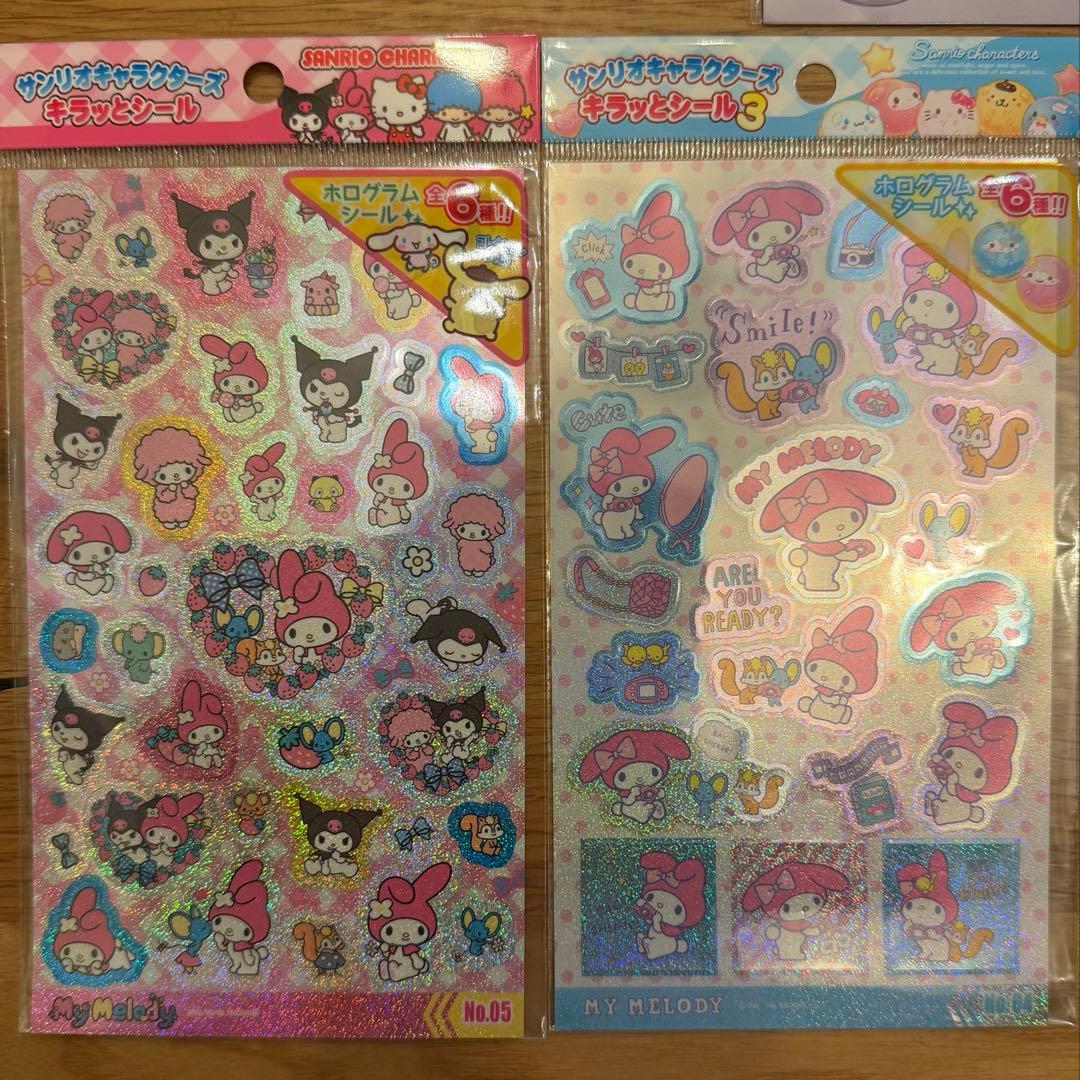 サンリオ　クロミ　マイメロ　ウォーターシール　カラフルキャンディーチャーム