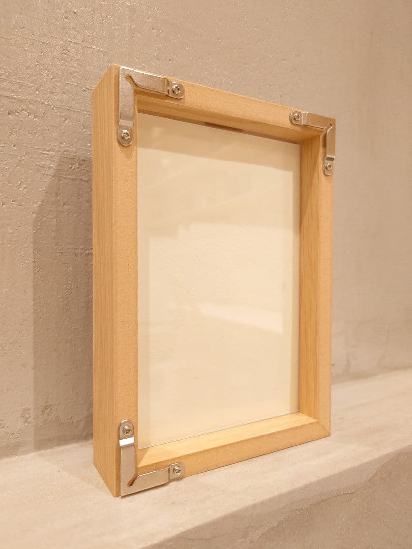 【新品】山口一郎 原画／ネオフラワー 赤橙／ポストカード